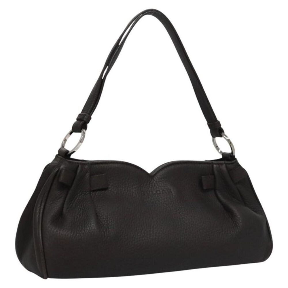 Bvlgari Handbag Leather Brown Leather Handbag